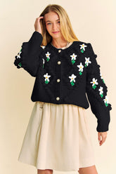 Davi & Dani Women's Floral Button Down Cardigan - Elegant & Versatile